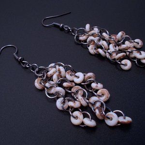Earrings - Nature's Way - Ivory Disk Shape Beads